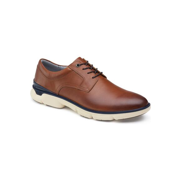 Johnston & Murphy Tanner Waterproof Plain Toe Derby brown navy sz 11M shoes $185 main image 9